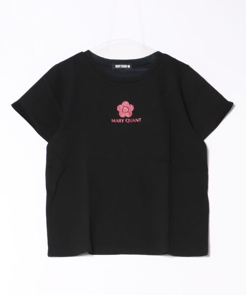 新作マリークワント ピンクグリッターロゴ Tシャツ MARY QUANT tシャツ マリークワント mary quant ピンク