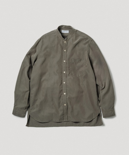 ADAM ET ROPE'（アダムエロペ） シャツ スエードタッチ レーヨン