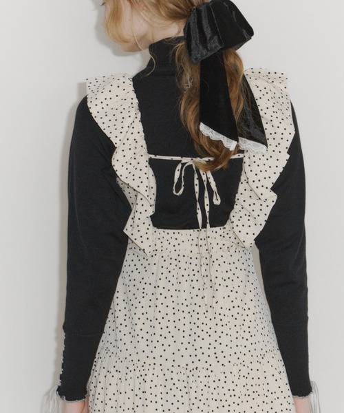 ワンピース dot × many frill onepiece / フリルドットワンピース