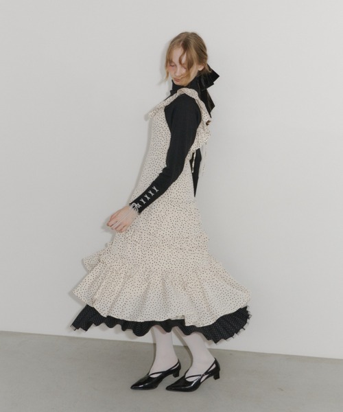 パーティードレス ワンピース dot × many frill onepiece / フリル
