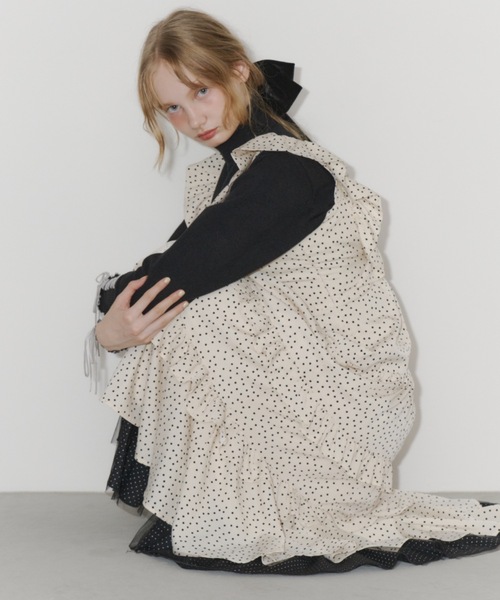 パーティードレス ワンピース dot × many frill onepiece / フリル 