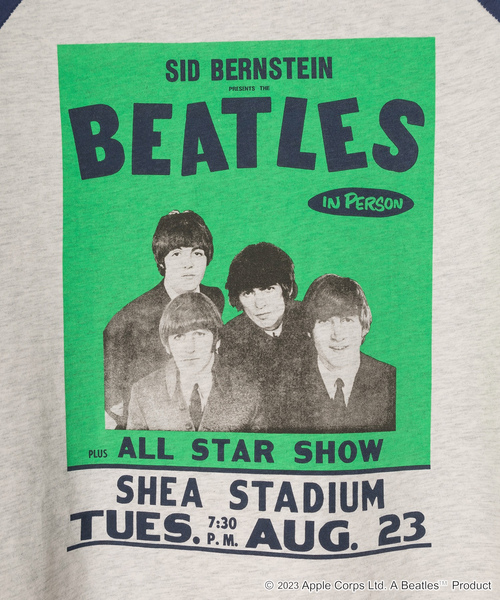 「The Beatles」 半袖Tシャツ M アッシュグレー メンズ