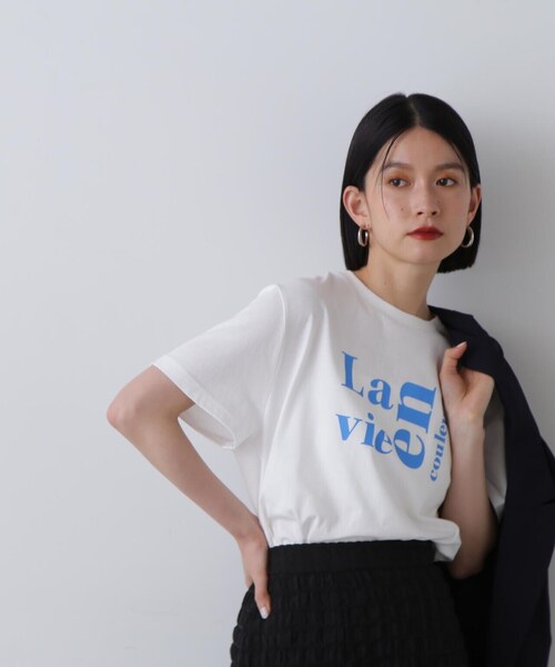 「N.（N. Natural Beauty Basic）」 半袖Tシャツ MEDIUM ホワイト系その他 レディース