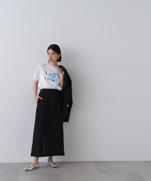 「N.（N. Natural Beauty Basic）」 半袖Tシャツ MEDIUM ホワイト系その他 レディース