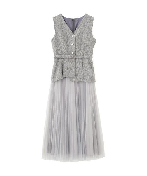 JILL by STUART ワンピース ジレドッキングワンピース : ZOZOTOWN