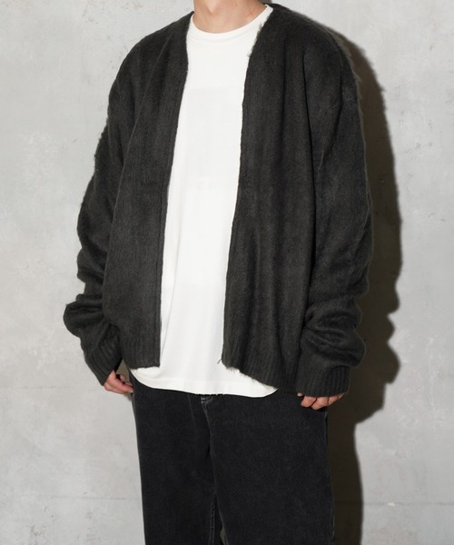 TOWNCRAFT（タウンクラフト） カーディガン SOLID SHAGGY ZIP CARDIGAN