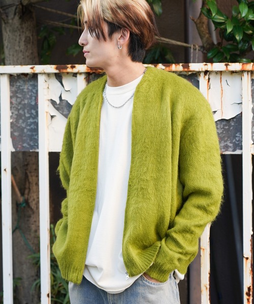 TOWNCRAFT カーディガン / タウンクラフト SOLID SHAGGY ZIP