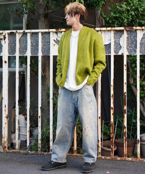 TOWNCRAFT カーディガン / タウンクラフト SOLID SHAGGY ZIP