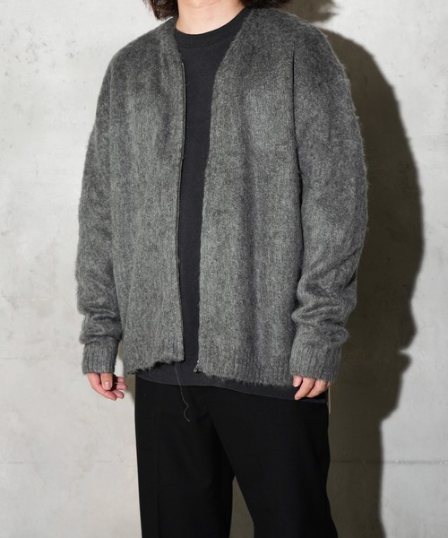 TOWNCRAFT（タウンクラフト） カーディガン SOLID SHAGGY ZIP CARDIGAN