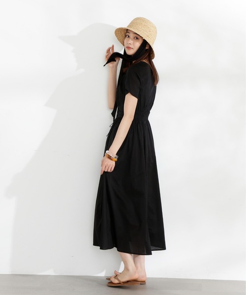 「N.(N. Natural Beauty Basic)」 半袖ワンピース MEDIUM ブルー レディース_画像5