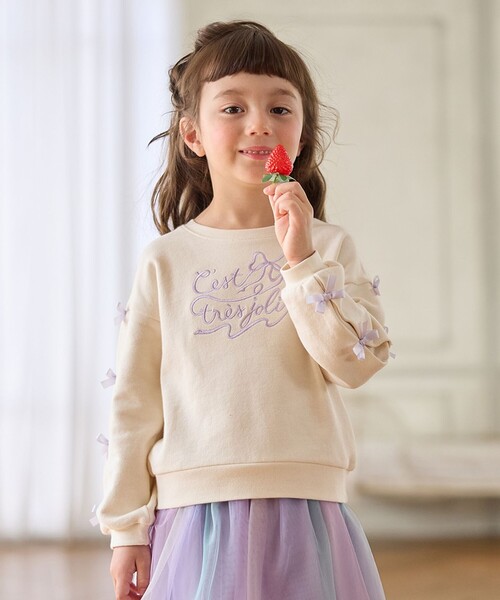 ANY（エニィ） トレーナー 袖リボン トレーナー キッズ 子供服 女の子
