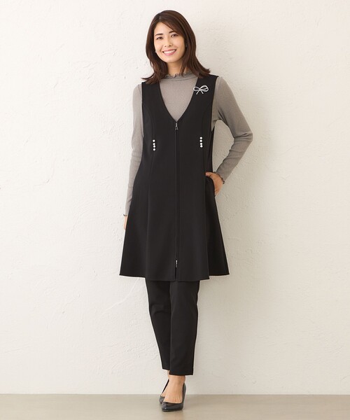 TO BE CHIC（トゥー ビー シック） ベスト ジレ マットストレッチ