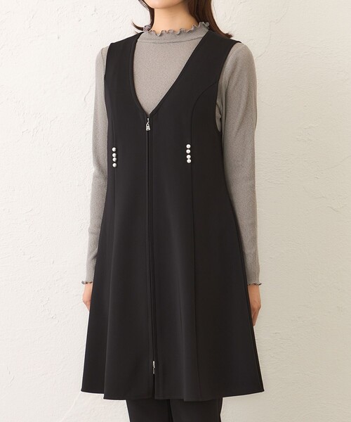 TO BE CHIC（トゥー ビー シック） ベスト ジレ マットストレッチ