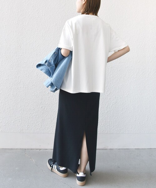 「＋81BRANCA」 半袖Tシャツ ONE SIZE ベージュ レディース_画像3