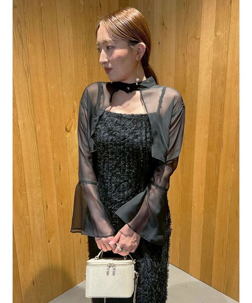 ドレス LADYブラウスレイヤードキャミワンピース 結婚式 お呼ばれ_6