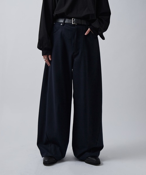 Lui's カーブスラックス　ブラック Lui's（ルイス） スラックス ウォームカーブパンツ メンズ : ZOZOTOWN