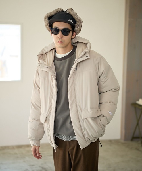 ベイフロー　インディゴ　ダウン　ブルゾン　4　(L)　新品 BAYFLOW（ベイフロー） ダウンコート ダウンジャケット 「撥水加工付き