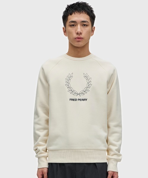 わー FRED PERRY スウェット FRED PERRY（フレッドペリー） トレーナー スウェット Outline Laurel