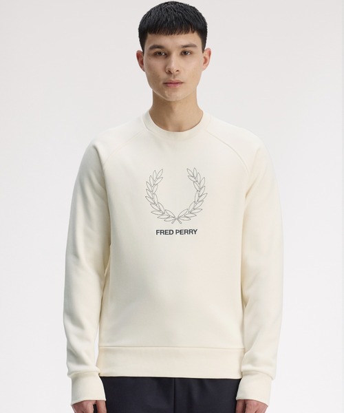 送料無料☆期間限定大幅値下げ☆FRED PERRY トレーナー未使用 FRED PERRY（フレッドペリー） トレーナー スウェット Outline Laurel