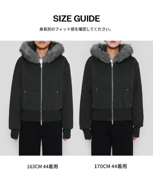 BLACKUP（ブラックアップ） パーカー 「MADE」 エクシブファーフード