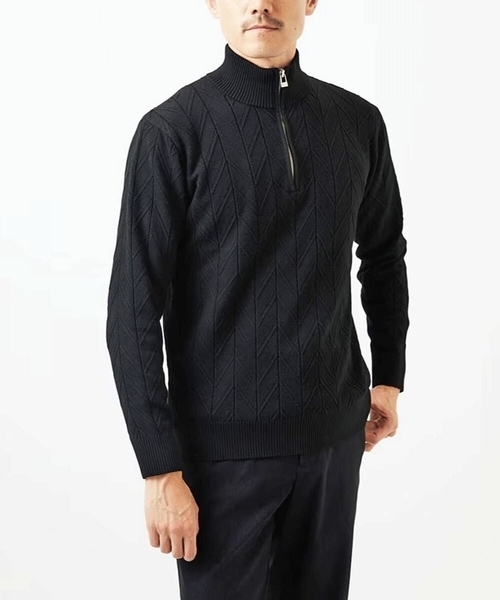 MK MICHEL KLEIN HOMME セーター ニット 「洗える/リサイクル糸使用