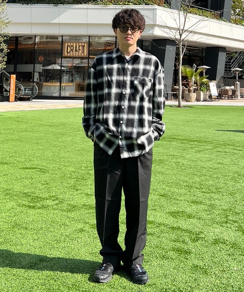 「SPINNS」 長袖シャツ M ブラック メンズ_画像3