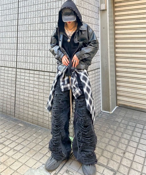 「SPINNS」 長袖シャツ M ブラック メンズ_画像5