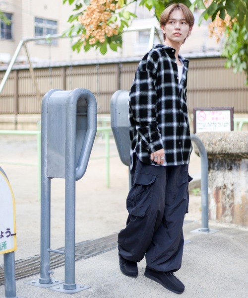 「SPINNS」 長袖シャツ M ブラック メンズ_画像6