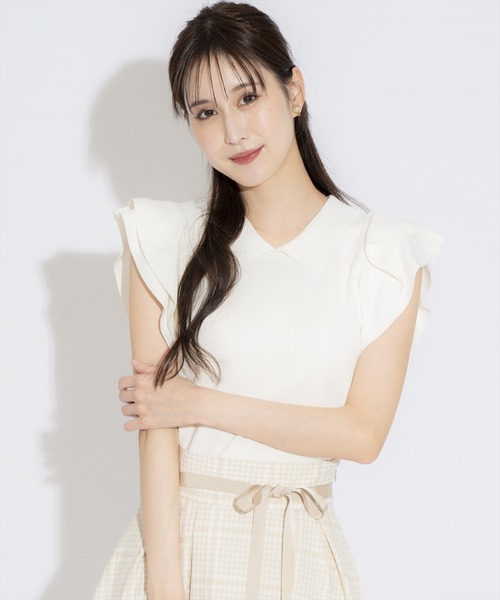 「SWINGLE」 ノースリーブニット FREE ピンク レディース_画像4