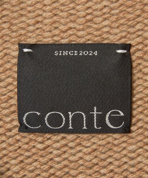 conte ニット セーター 「conte」ドロップショルダー ボトルネック