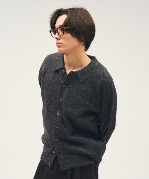 Adoon plain セーター ニット Silver Plate Knit Poro Shirt