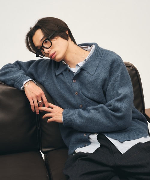 Adoon plain セーター ニット Silver Plate Knit Poro Shirt
