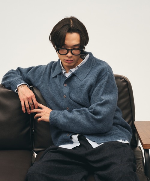 Adoon plain セーター ニット Silver Plate Knit Poro Shirt