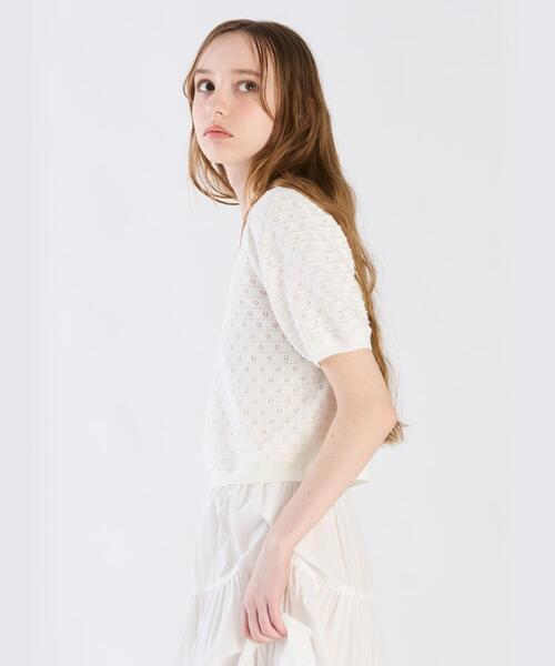 「To b. by agnes b.」 半袖ニット FREE ホワイト レディース_画像4