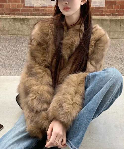 コート アウター フェイクファージャケット レディース : ZOZOTOWN