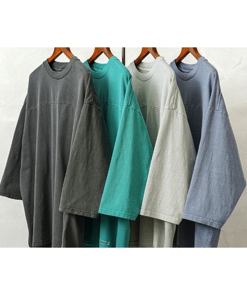 「WAIPER.inc」 「Goodwear」7分袖Tシャツ S ネイビー メンズ_画像4