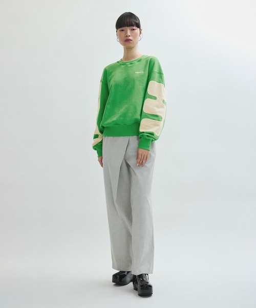 「ADAM ET ROPE'」 スウェットカットソー FREE スミクロ レディース_画像3