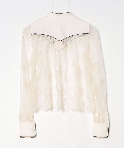 「LOKITHO」 レース長袖ブラウス 1 ホワイト レディース_画像2