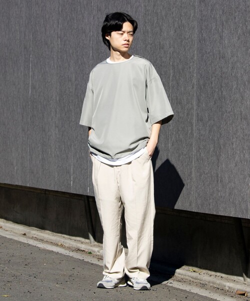 「TAION」 半袖Tシャツ L ネイビー メンズ_画像8