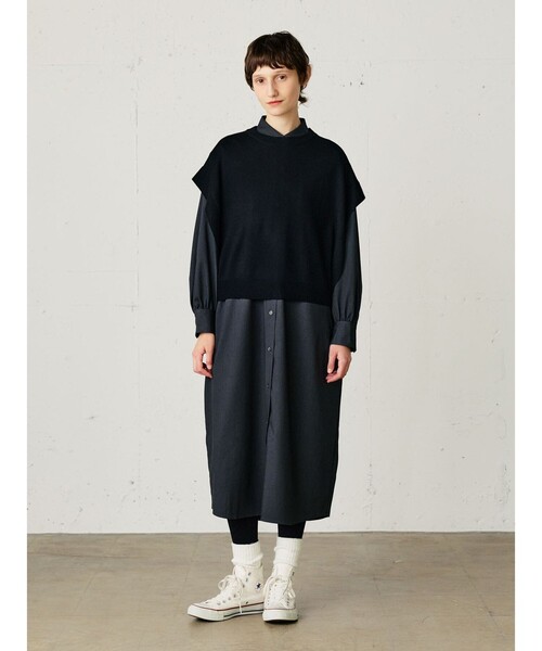 「MidiUmi」 半袖カットソー FREE ブラック レディース_画像7