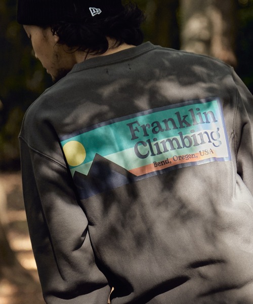 「Franklin Climbing」 スウェットカットソー M ピンク メンズ_画像3