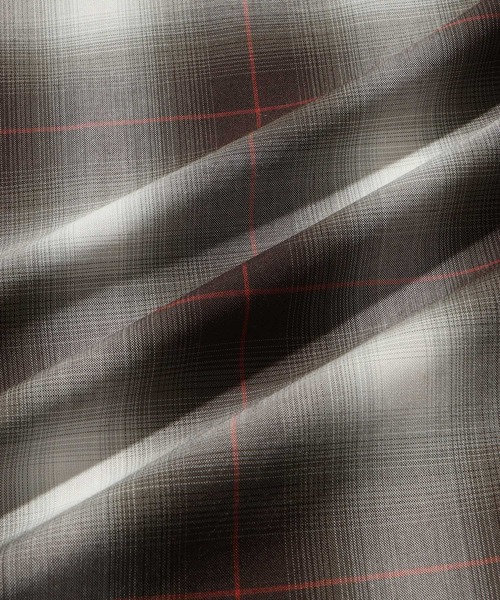 ADAM ET ROPE'（アダムエロペ） シャツ オンブレチェック オープン