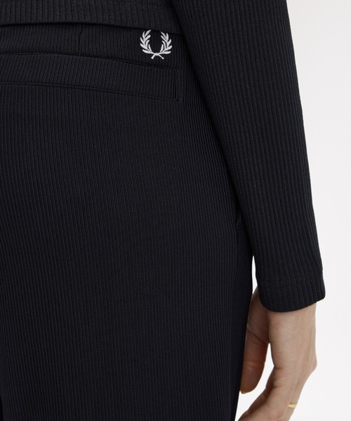 ワイドパンツ パンツ Rib Tricot Trousers／リブトリコットトラウザー レディースの画像
