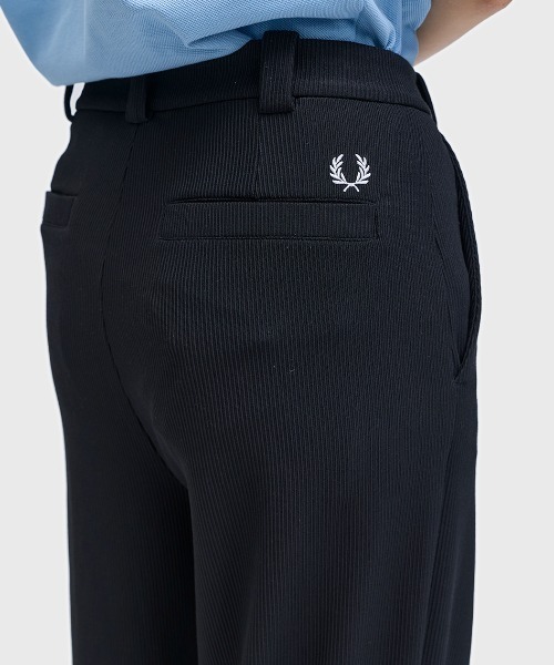 ワイドパンツ パンツ Rib Tricot Trousers／リブトリコットトラウザー レディースの画像