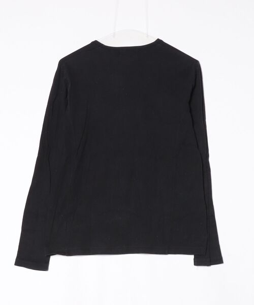 「BLUE WORK」 長袖Tシャツ 0 ブラック メンズ_画像2