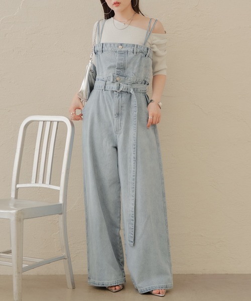 「Chico」 オーバーオール FREE ブルー レディース_画像10