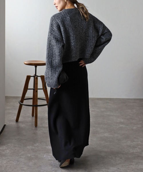 「Bonjour Sagan」 「ANDSEARCH」ニットカーディガン FREE チャコールグレー レディース_画像8