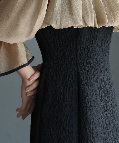 「GIRL」 7分袖ワンピース S オフホワイト レディース_画像8