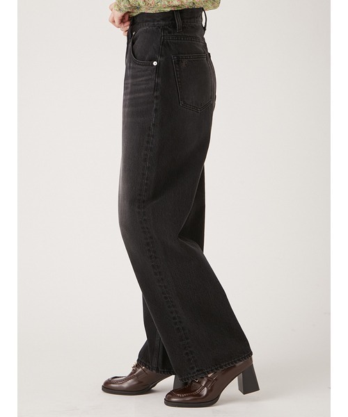 「LILY BROWN」 デニムパンツ 1 ベージュ レディース_画像5