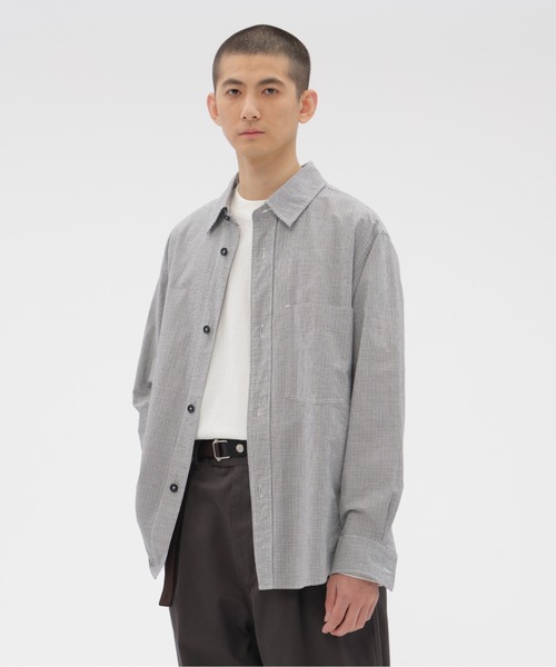 MHL.（エムエイチエル） シャツ TINY GINGHAM COTTON メンズ
